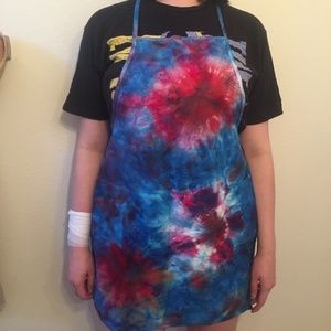 Blue Tie-Dye Apron